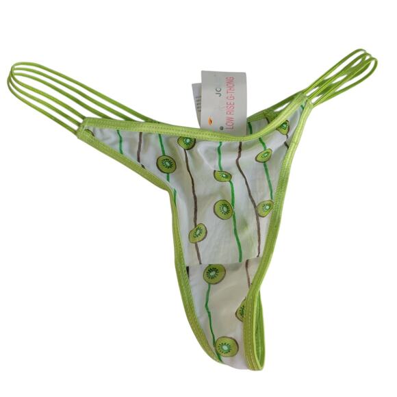 Rare Y2K JOLIE Intimates Women's Thong/G-String Novelty Print KIWI KAWAII Core - Picture 10 of 13